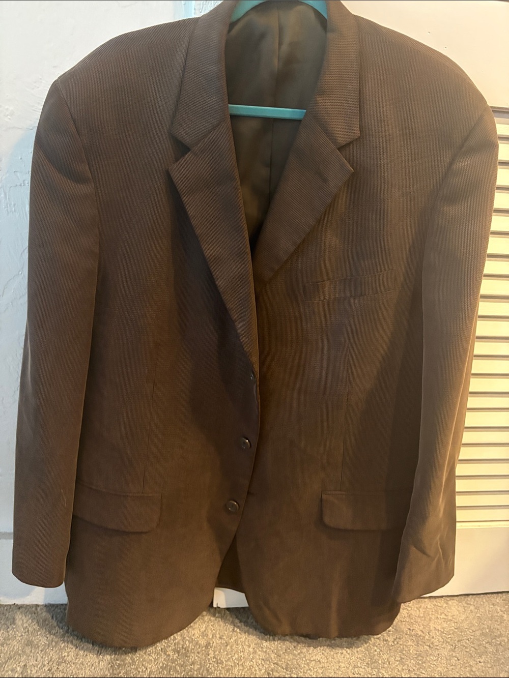 Alfani Brown Corduroy Sport Coat Blazer